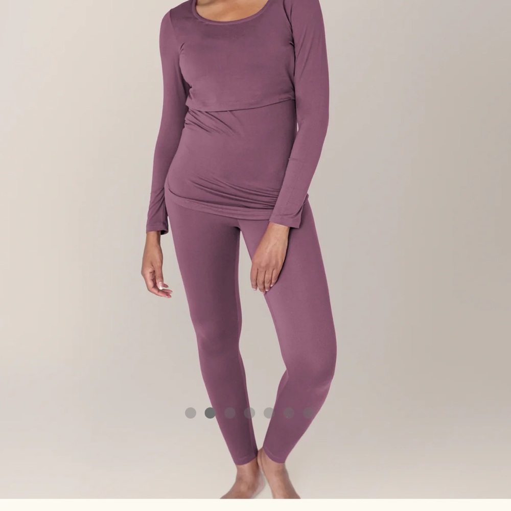 Kindred Bravely Purple Nursing Pajama Set